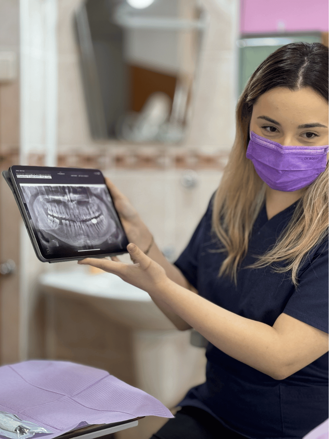 Blue and White Minimalist Professional Dental Clinic Instagram Post (1)